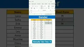 Быстро и за считанные секунды создайте пол в Excel #excel #exceltips #exceltrick #exceltutorial