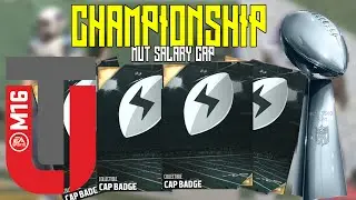 WE WON A CHAMPIONSHIP!!! | MUT Salary Cap | Weird Line Up & HUGE Coins Rewards | Madden 16 Ultimate