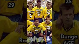 BRAZIL Squad World Cup 1994 final vs  ITALY | players age in 1994  #football #shorts #brazil