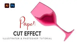 Create Paper Cut Effect Part 1 |  Illustrator & Photoshop Tutorial