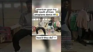 Americans TRIED South African Amapiano Dance! 😭 Gwara gwara #dance
