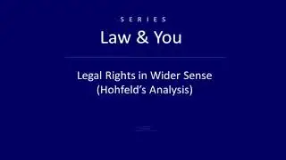 Legal right in wider sense ( Hohfeld's analysis)