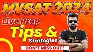 MVSAT 2024 Scholarship Exam | Don&rsquo;t Miss Out! Live Prep Tips and Strategies!🔥 Shimon Sir