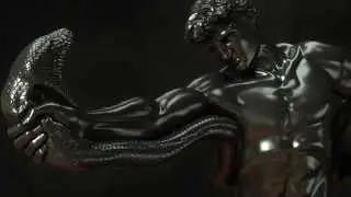 Athlete Wrestling with a Python