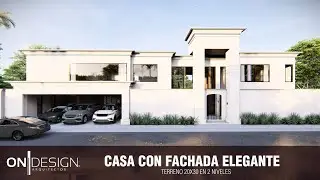 RESIDENCIA MINIMALISTA MODERNA | 20X30 4 RECAMARAS RESIDENCIA VIRREYES 845m2 (ON DESIGN CASAS)