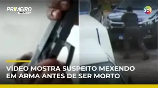 SP: Nova imagem mostra suspeito manuseando arma antes de ser morto por PMs da Rota |#PrimeiroImpacto