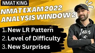 NMAT Exam 2022 Window 2 Analysis #nmat #nmat2022 #mba #education