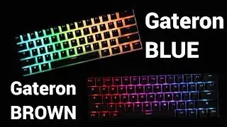 Anne Pro Gateron BLUE vs. Anne Pro Gateron BROWN | Sound comparison