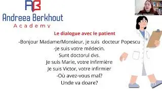 De la &laquo;Bonjour&raquo; la diagnostic: dialogul cu pacientul &icirc;n franceză