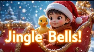 Jingle Bells Snow Ride | Cute Duck & Kids Winter Rhyme | 3D Cartoon Song