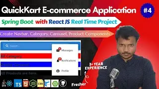 QuickKart e-commerce Project | Lecture 4 || Spring Boot with ReactJS || Create Components in ReactJS
