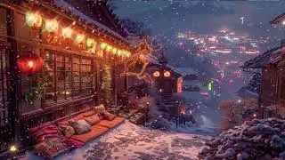 🌨️ Snowy Night in Japan &ndash; Lofi Above the City Lights 🌃🎧Happy New Year