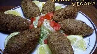Kibe - Albóndigas árabes fritas de carne vegetal