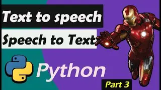 how to text speech | text to speech in python | speech to text in python|speech recognition project