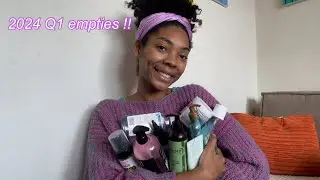 2024 Q1 beauty product empties! | Haircare and Skincare