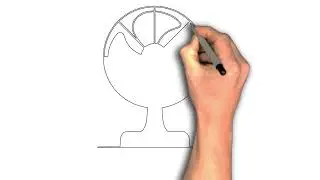 How to draw Table fan drawing image
