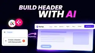 How to Create a Website Header with AI Using ElementsKit and Angie