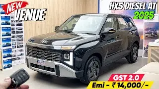 Hyundai Venue HX5 Diesel AT 2025 ❤️ | मात्र ₹ 14,000/- की Emi ✅ | Venue 2025 Detailed Review 