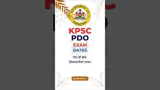 Pdo exam date announced #kpsc #kea #pdo #exam #short #shorts #shortsvideo