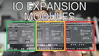 Как добавить модули расширения ввода-вывода к ПЛК Arduino Opta!