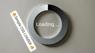 🔥Simple CSS Loader 🔥 CSS Loading..... Animation.!!!!!!!!!               #css #loading #coding