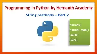 32 String methods in Python by Hemanth Academy - Part 2