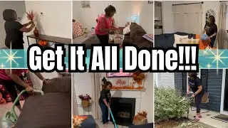 GET IT ALL DONE WITH ME! 🧼💪 | Couch Deep Clean, Hedge Trimming, Declutter + Organize & Decor Refresh