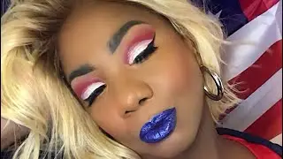 Classic Pinup Girl Makeup - 4th of July Edition