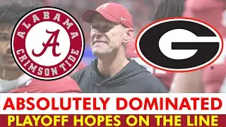Alabama Football DOMINATED By Georgia In The 2025 SEC Championship Game | Playoff Hopes On The Line