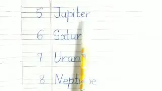 Planets name in english , 8 planets names 