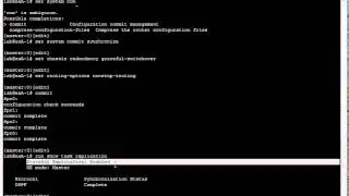 Configuring and verifying NSR and GRES on Juniper VC