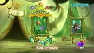 Walkthrough: Rayman Legends 100% - Rescue Aurora / 600 Feet Under