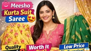 Meesho Se Mangaya Kurta Suit Saree | Full Review | Budget Shopping 🛍️#meesho #missyaduvanshi 