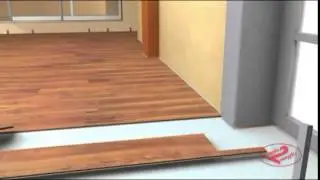 Укладка ламината KronoSwiss с замком Angle2Angle