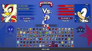 Hell Reaper Shadow & Sonic Explosive VS Shadow ultra ego & Sonic DBZ I Sonic Battle MUGEN HD