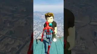 GTA 5 Epic Spiderman Roblox Jump Fails #shorts #physics #ragdolls