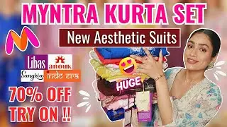 HUGE* Myntra Sale Haul * Aesthetic KURTA SET