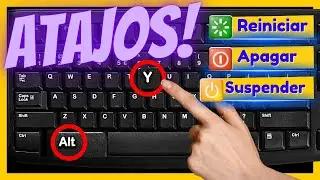 APAGAR, SUSPENDER, REINICIAR automaticamente Windows 10 con ATAJOS de teclado SIN PROGRAMAS🔥⚡