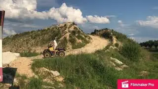 Can am outlander 800 Xxc in old mine. Atv, quad, čtyřkolky