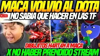 😲MACARIUS jugo con el CER3BRO AP4G4D0 todo el DOTA😲NO SABIA q HACER, DIBUJITOS lo H4RT4N con el TTS