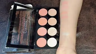 Mars 3-in-1 face palette fantasy blush with highlighter face pallet review 