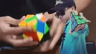 Speedcuber Mars Daniel's Rubik's cube tutorial & Demo of different types of cubes