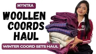 Winter coord sets haul from myntra❤️Myntra Wollen Coord Sets Haul✨Myntra winter wear haul🫶