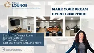 The Main Lounge: Stylish Conference Room | Custom Seating, Virtual Presentation, Fast WiFi & More!