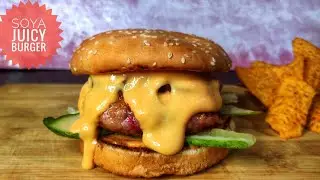 JUICY SOYA CHAAP BURGER, JUICY BURGER, once u try this burger you will forget chicken burger #burger