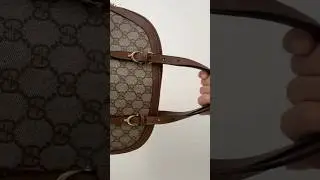GUCCI Brown Monogram Supreme Coated Canvas Top Handle Bag 👜
