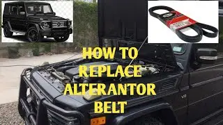 Mercedes G Wagon G55 AMG Serpentine Belt Replace.