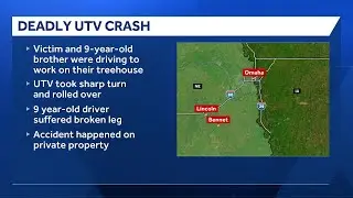 Nebraska child dies in UTV rollover crash