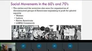 US History Recording: 1960s and 1970s Social Movements