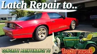 Flame jobs, to Trunk latch repair, to tractor repairs